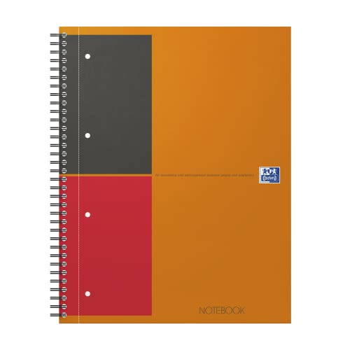 Oxford Notebook International A4, liniert, 160 Seiten, stabiler Kartondeckel von Oxford