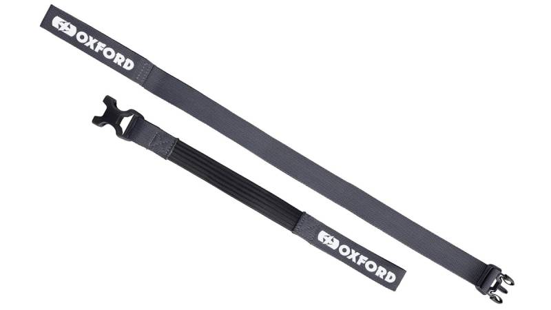 Oxford Atlas B-CLIP Spanngurt, grau, 26 mm×2 m Paar von Oxford