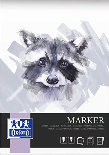 Oxford Marker Block A4, 15 Blatt, 180g, verkürzt von Oxford