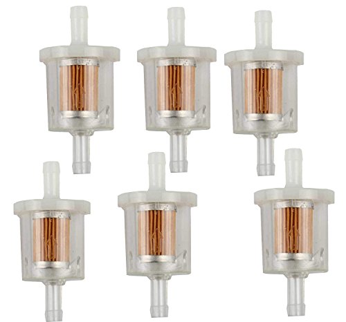 OxoxO Compatible with 49019-0027 Fuel Filter Compatible with Kawasaki 49019-7001 Lawn Mower Tune up Kits (6 Pcs) von OxoxO