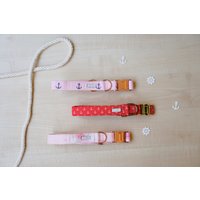Hundehalsband - Rotes Und Rosafarbenes Meeresmotiv von Oxsea