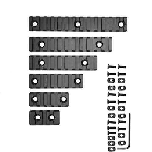 1. Robuste, abgewinkelte Schienenklemmen mit sicherer Verriegelung, verstellbare Halterungen für Schusswaffen-Taschenlampen und Ausrüstung (3/5/7/9/11/13 Größen), hochfeste Metallschienenhalterung von Oxtxuzdm