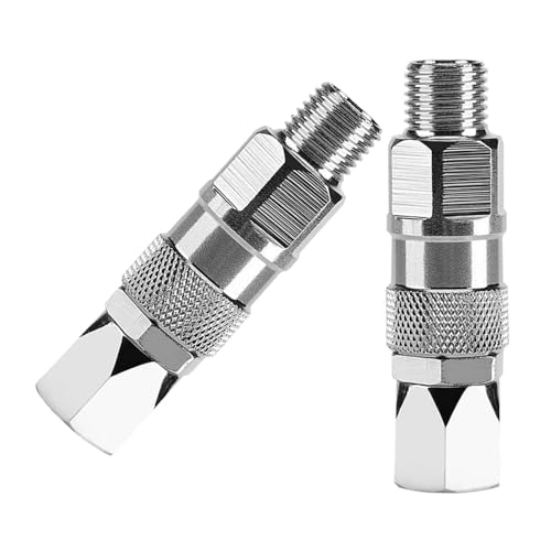 2 Stück Edelstahl 360 Grad drehbare Drehgelenke für Airless-Farbsprühgeräte 1/4 Zoll Sprühgeräte Schlauchverbinder Grad Drehgelenk für Sprühgeräte von Oxtxuzdm