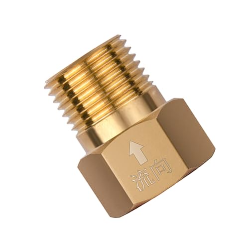 2 Stück Messing Rückschlagventile 1,3 cm Nicht Rücklauf Erosion Resistant Fit für Sanitärsysteme Wasserströmungen Kontrolle Beständig Rücklauf von Oxtxuzdm