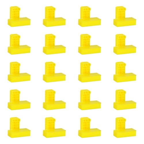 20 Stück Kanten-Nivellier-Clips, Fliesenkanten-Fixierer für Wandeckenausrichtung ohne Werkzeug, einfache Installation, präzises Wandausrichtungswerkzeug von Oxtxuzdm
