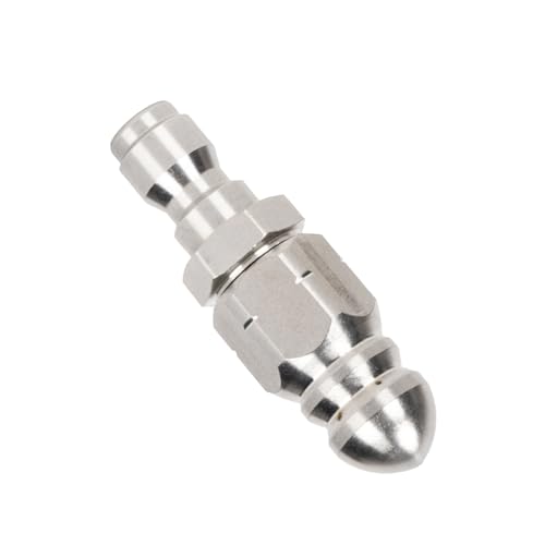 Abflussreiniger-Düse aus Stahl, 1/4 Zoll, robust, zum Entfernen von Verstopfungen, einfach zu bedienen, für Rohre und Abwasserleitungen, hohe Durchflusse, Wasserstrahldüse Abflussreiniger-Düse aus Stahl, 1/4 Zoll, robust, zum Entfernen von Verstopfungen, einfach zu bedienen, für Rohre und Abwasserleitungen, hohe Durchflusse, Wasserstrahldüse von Oxtxuzdm