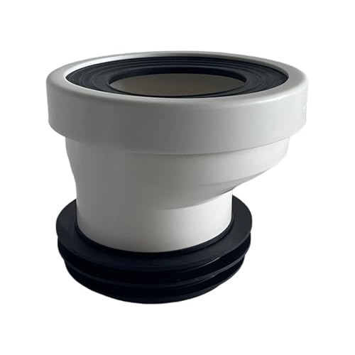 Badezimmer-WC-Rohrverbinder, bündig, versetzt, Flanschverschraubung, Wechselplatzverbinder, für Wannen-Abfluss-Systeme, versetztes Verbindungsrohr Badezimmer-WC-Rohrverbinder, bündig, versetzt, Flanschverschraubung, Wechselplatzverbinder, für Wannen-Abfluss-Systeme, versetztes Verbindungsrohr von Oxtxuzdm