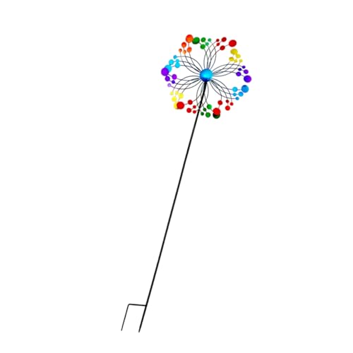 Dekorative Metallwinde Spinner Windmühle Skulptur Für Rasen Landschaft Outdoor Gärten Rotierende Kunstwerfskulpturen Rostfeste Metall Windspinner Dekore von Oxtxuzdm