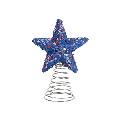 Fünf Spitze Star Weihnachtsbaum Patriotic Tree Top Star Accessoires Independence Day Holiday Decoration Party Dekorationen von Oxtxuzdm