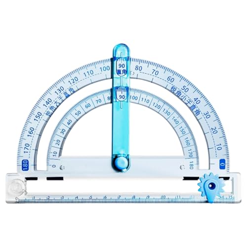 Mehrzweck-4-in-1-Winkelmesser mit verstellbarem, rundem Lineal, Messung für Ingenieurstudenten, Zeichnen, Mehrzweck-Zeichenvorlage Mehrzweck-4-in-1-Winkelmesser mit verstellbarem, rundem Lineal, Messung für Ingenieurstudenten, Zeichnen, Mehrzweck-Zeichenvorlage von Oxtxuzdm