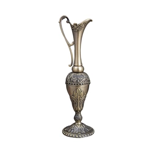 Moderne Metallvasen mit geprägtem Muster, Vintage-Blumenbehälter für Wohnzimmer, Schlafzimmer oder Arbeitsbereiche, europäische antike Metallvasen Moderne Metallvasen mit geprägtem Muster, Vintage-Blumenbehälter für Wohnzimmer, Schlafzimmer oder Arbeitsbereiche, europäische antike Metallvasen von Oxtxuzdm