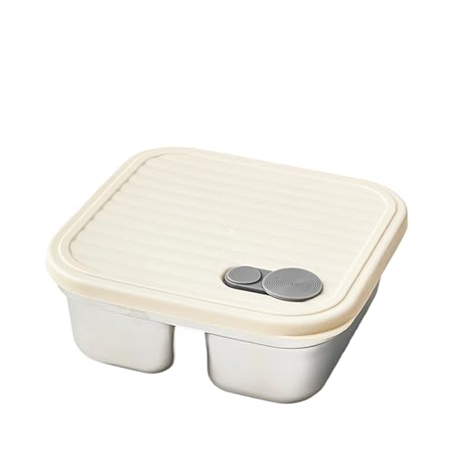 Oxtxuzdm Auslaufsicherer Lunch-Behälter, Edelstahl, quadratisch, Lunchbox mit Deckel, tragbarer Obstsalat, Lebensmittelbehälter für Reisen, Sandwich- und Obstaufbewahrungsbox Oxtxuzdm Auslaufsicherer Lunch-Behälter, Edelstahl, quadratisch, Lunchbox mit Deckel, tragbarer Obstsalat, Lebensmittelbehälter für Reisen, Sandwich- und Obstaufbewahrungsbox von Oxtxuzdm