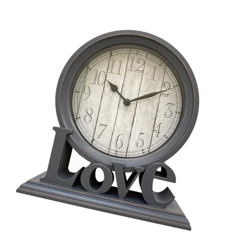 Oxtxuzdm Elegante Liebesbrief Stille Bewegung Desktop Uhr Tickende Mantelsuhr Für Home Office Decors Und Zeitmanagementstudent Studie Nicht von Oxtxuzdm