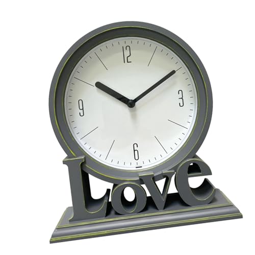 Oxtxuzdm Elegante Liebesbrief Stille Bewegung Desktop Uhr Tickende Mantelsuhr Für Home Office Decors Und Zeitmanagementstudent Studie Nicht von Oxtxuzdm