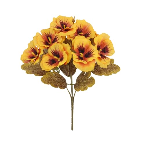 Oxtxuzdm Elegante künstliche Veilchenblumen, Seiden-Stiefmütterchen, Heimdekoration, für Wohnzimmer, Regal oder Party, mehrfarbige Stiefmütterchen, dekoratives Ornament Oxtxuzdm Elegante künstliche Veilchenblumen, Seiden-Stiefmütterchen, Heimdekoration, für Wohnzimmer, Regal oder Party, mehrfarbige Stiefmütterchen, dekoratives Ornament von Oxtxuzdm