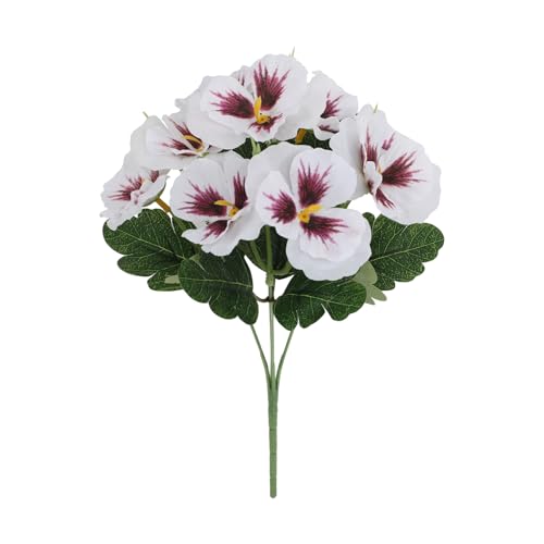 Oxtxuzdm Elegante künstliche Veilchenblumen, Seiden-Stiefmütterchen, Heimdekoration, für Wohnzimmer, Regal oder Party, mehrfarbige Stiefmütterchen, dekoratives Ornament Oxtxuzdm Elegante künstliche Veilchenblumen, Seiden-Stiefmütterchen, Heimdekoration, für Wohnzimmer, Regal oder Party, mehrfarbige Stiefmütterchen, dekoratives Ornament von Oxtxuzdm