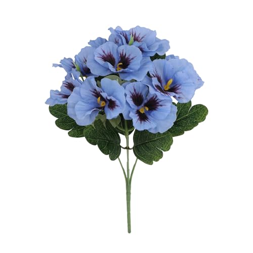 Oxtxuzdm Elegante künstliche Veilchenblumen, Seiden-Stiefmütterchen, Heimdekoration, für Wohnzimmer, Regal oder Party, mehrfarbige Stiefmütterchen, dekoratives Ornament Oxtxuzdm Elegante künstliche Veilchenblumen, Seiden-Stiefmütterchen, Heimdekoration, für Wohnzimmer, Regal oder Party, mehrfarbige Stiefmütterchen, dekoratives Ornament von Oxtxuzdm