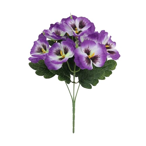 Oxtxuzdm Elegante künstliche Veilchenblumen, Seiden-Stiefmütterchen, Heimdekoration, für Wohnzimmer, Regal oder Party, mehrfarbige Stiefmütterchen, dekoratives Ornament Oxtxuzdm Elegante künstliche Veilchenblumen, Seiden-Stiefmütterchen, Heimdekoration, für Wohnzimmer, Regal oder Party, mehrfarbige Stiefmütterchen, dekoratives Ornament von Oxtxuzdm