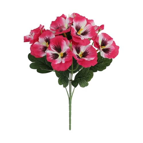 Oxtxuzdm Elegante künstliche Veilchenblumen, Seiden-Stiefmütterchen, Heimdekoration, für Wohnzimmer, Regal oder Party, mehrfarbige Stiefmütterchen, dekoratives Ornament Oxtxuzdm Elegante künstliche Veilchenblumen, Seiden-Stiefmütterchen, Heimdekoration, für Wohnzimmer, Regal oder Party, mehrfarbige Stiefmütterchen, dekoratives Ornament von Oxtxuzdm