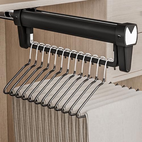 Oxtxuzdm Faltbare Aluminiumlegierungen Hanging Rails Für Kleiderschränke Tragbar Für Kleine Apartments Und Mietplaum Sparende Entwürfe Kleiderschränke Raum Optimierer von Oxtxuzdm