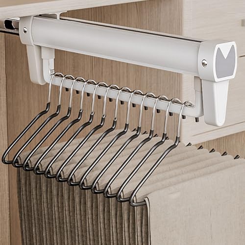 Oxtxuzdm Faltbare Aluminiumlegierungen Hanging Rails Für Kleiderschränke Tragbar Für Kleine Apartments Und Mietplaum Sparende Entwürfe Kleiderschränke Raum Optimierer von Oxtxuzdm