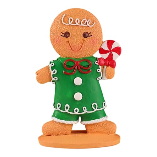 Oxtxuzdm Gingerman-Ornament, Kunstharzfigur, Ornament, Weihnachten, Tischdekoration, für Kaminsims, Regal, Esszimmer, Display, Mehrzweck, Feiertags-Harzdekoration Oxtxuzdm Gingerman-Ornament, Kunstharzfigur, Ornament, Weihnachten, Tischdekoration, für Kaminsims, Regal, Esszimmer, Display, Mehrzweck, Feiertags-Harzdekoration von Oxtxuzdm