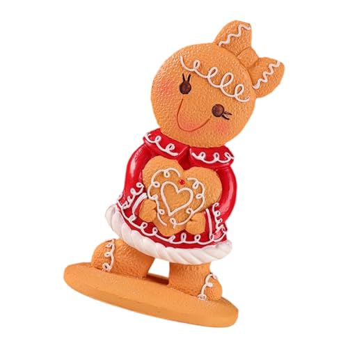 Oxtxuzdm Gingerman-Ornament, Kunstharzfigur, Ornament, Weihnachten, Tischdekoration, für Kaminsims, Regal, Esszimmer, Display, Mehrzweck, Feiertags-Harzdekoration Oxtxuzdm Gingerman-Ornament, Kunstharzfigur, Ornament, Weihnachten, Tischdekoration, für Kaminsims, Regal, Esszimmer, Display, Mehrzweck, Feiertags-Harzdekoration von Oxtxuzdm