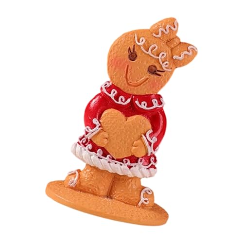 Oxtxuzdm Gingerman-Ornament, Kunstharzfigur, Ornament, Weihnachten, Tischdekoration, für Kaminsims, Regal, Esszimmer, Display, Mehrzweck, Feiertags-Harzdekoration Oxtxuzdm Gingerman-Ornament, Kunstharzfigur, Ornament, Weihnachten, Tischdekoration, für Kaminsims, Regal, Esszimmer, Display, Mehrzweck, Feiertags-Harzdekoration von Oxtxuzdm