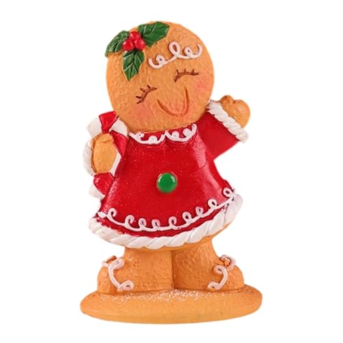 Oxtxuzdm Gingerman-Ornament, Kunstharzfigur, Ornament, Weihnachten, Tischdekoration, für Kaminsims, Regal, Esszimmer, Display, Mehrzweck, Feiertags-Harzdekoration Oxtxuzdm Gingerman-Ornament, Kunstharzfigur, Ornament, Weihnachten, Tischdekoration, für Kaminsims, Regal, Esszimmer, Display, Mehrzweck, Feiertags-Harzdekoration von Oxtxuzdm