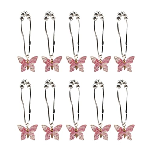 Packung Von 10 Farbenfrohen Acrylfallof Duschvorhang Haken Rostfeste Metallringe Glattes Gleiten Für Badezimmerdekoration Dekorative Vorhanghaken Packung Von 10 Farbenfrohen Acrylfallof Duschvorhang Haken Rostfeste Metallringe Glattes Gleiten Für Badezimmerdekoration Dekorative Vorhanghaken von Oxtxuzdm