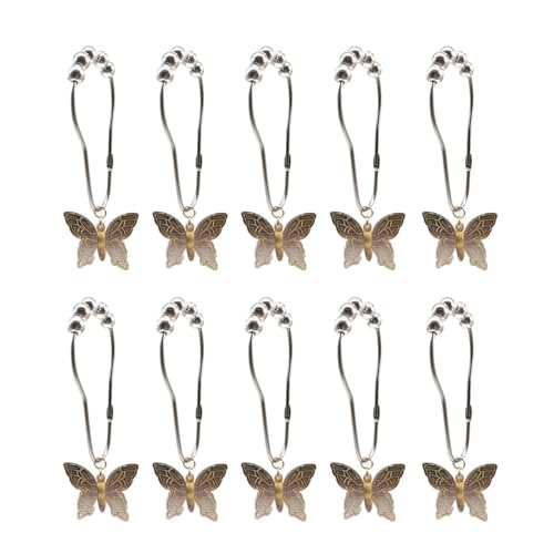 Packung Von 10 Farbenfrohen Acrylfallof Duschvorhang Haken Rostfeste Metallringe Glattes Gleiten Für Badezimmerdekoration Dekorative Vorhanghaken Packung Von 10 Farbenfrohen Acrylfallof Duschvorhang Haken Rostfeste Metallringe Glattes Gleiten Für Badezimmerdekoration Dekorative Vorhanghaken von Oxtxuzdm