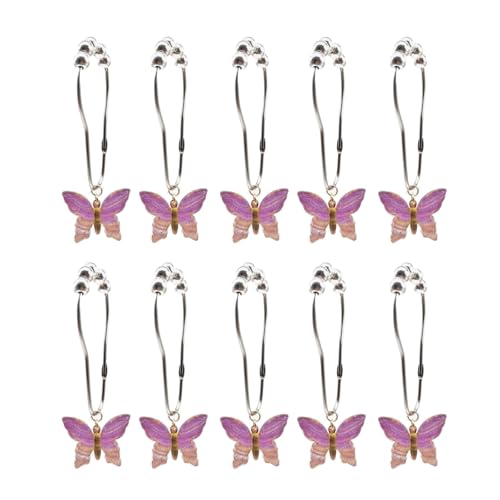 Packung Von 10 Farbenfrohen Acrylfallof Duschvorhang Haken Rostfeste Metallringe Glattes Gleiten Für Badezimmerdekoration Dekorative Vorhanghaken Packung Von 10 Farbenfrohen Acrylfallof Duschvorhang Haken Rostfeste Metallringe Glattes Gleiten Für Badezimmerdekoration Dekorative Vorhanghaken von Oxtxuzdm