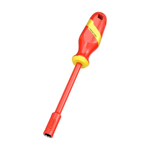 Praktisches isoliertes Schraubendreher-Set, isoliertes Handwerkzeug für Hochdruckumgebung, mit mehreren Steckschlüsselgrößen, rutschfester, ergonomischer Schraubendreher von Oxtxuzdm