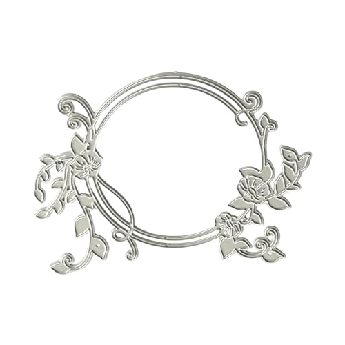 Stanzschablonen aus Karbonstahl, Motiv: Blumenkranz, Stanzschablonen für Kartenherstellung, Fotoalbum, Dekoration, Kartenherstellung, Metallschablonen Stanzschablonen aus Karbonstahl, Motiv: Blumenkranz, Stanzschablonen für Kartenherstellung, Fotoalbum, Dekoration, Kartenherstellung, Metallschablonen von Oxtxuzdm