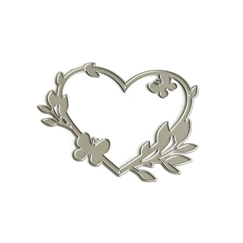 Stanzschablonen in Herzform, Karbonstahl, Metallschablonen für Kartenherstellung, Scrapbooking, Fotoalbum, Dekoration, robuste Stahl-Stanzformen von Oxtxuzdm