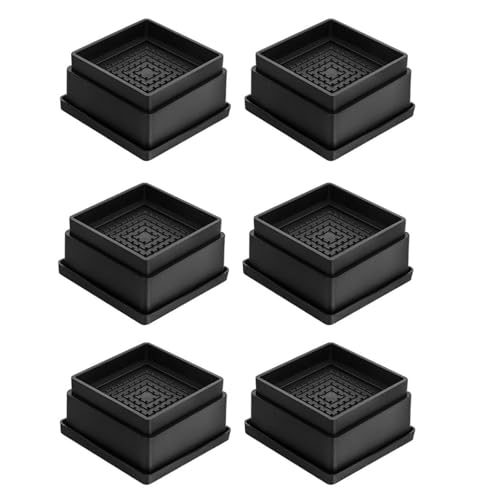 Stapelbare Betterhöhungen, robuste Betterhöhungen, rutschfeste Stuhlverlängerungen für Sofas, Tische, Stühle, Sofas, verstellbare Möbel, 6 Stück von Oxtxuzdm