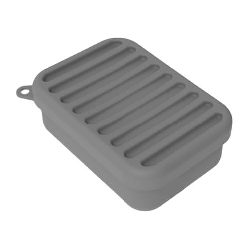 Tragbarer Silikon-Seifenbehälter, kompakt, staubdichter Behälter mit Deckel und Drainageschicht, für Schlafsäle, Badezimmer, Waschbecken, Arbeitsplatte, Reisen, Seifenkoffer mit Abdeckung Tragbarer Silikon-Seifenbehälter, kompakt, staubdichter Behälter mit Deckel und Drainageschicht, für Schlafsäle, Badezimmer, Waschbecken, Arbeitsplatte, Reisen, Seifenkoffer mit Abdeckung von Oxtxuzdm