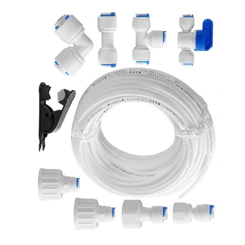 Wasseraufbereitungsarmaturen Montage Universalanschluss-Set Wasserschlauch für Kühlschränke und Eismaschinen Kühlschrank Wasserleitung Universalanschluss Wasseraufbereitungsarmaturen Montage Universalanschluss-Set Wasserschlauch für Kühlschränke und Eismaschinen Kühlschrank Wasserleitung Universalanschluss von Oxtxuzdm