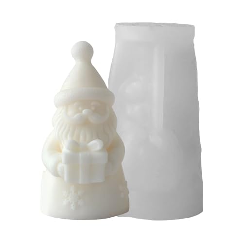 Weihnachtsmann-Silikonform, Mehrzweck-Silikon für die Herstellung von Seife, Urlaubsdekoration, Epoxidharz, Weihnachtsform von Oxtxuzdm