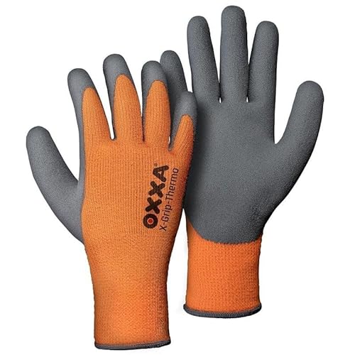 OXXA X-Grip-Thermo 51-850 Handschuh - Paar XL Oxxa - Grau/Orange - Latex/Acryl - Strickmanschette - EN 388:2016 von Oxxa