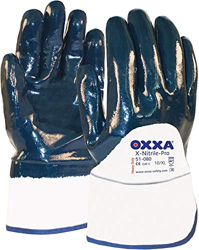 Oxxa 1 51 080 10 Handschuh"x-Nitrile Pro" STULPE offen, Größe 10 von Oxxa