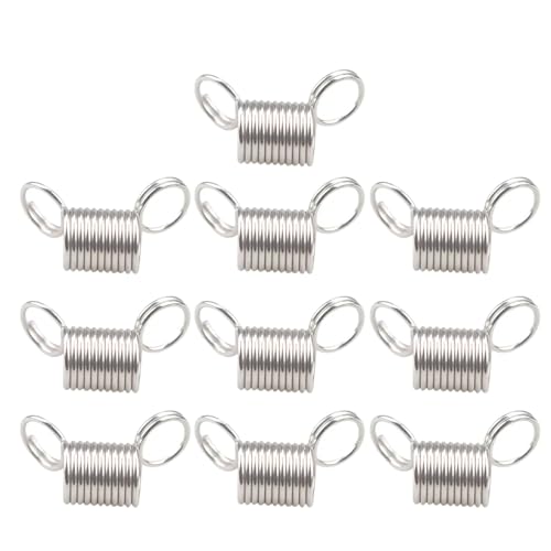 10 PCs Creative Perlen Line End Edelstahlstopp Spring Crimp Enden Schmuck Perlen Drahtwerkzeuge Kreative Drahtenden Anfänger Schmuckhersteller Accessoires von Oxxggkao
