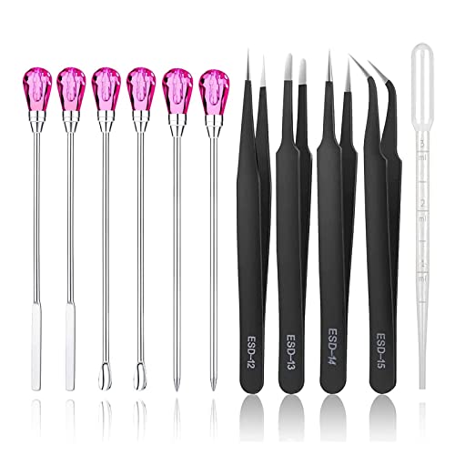 11pieces Pinzette Werkzeuge Kit Muddler Nadel Löffel Harz Craft Formen Werkzeug Nadel Löffel Antistatik Für Harzformen Silikon 11pieces Pinzette Werkzeuge Kit Muddler Nadel Löffel Harz Craft Formen Werkzeug Nadel Löffel Antistatik Für Harzformen Silikon von Oxxggkao