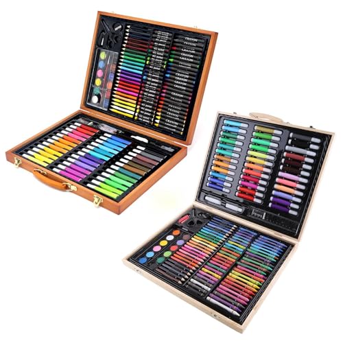 150 Stück Kunstmalerei Kits Holz Für Gehäuselager Mit Bleistiftspitzer Eraser Palette Bleistift Malerei Pinselschere Schere 150 Stück Kunstmalerei Kits Holz Für Gehäuselager Mit Bleistiftspitzer Eraser Palette Bleistift Malerei Pinselschere Schere von Oxxggkao