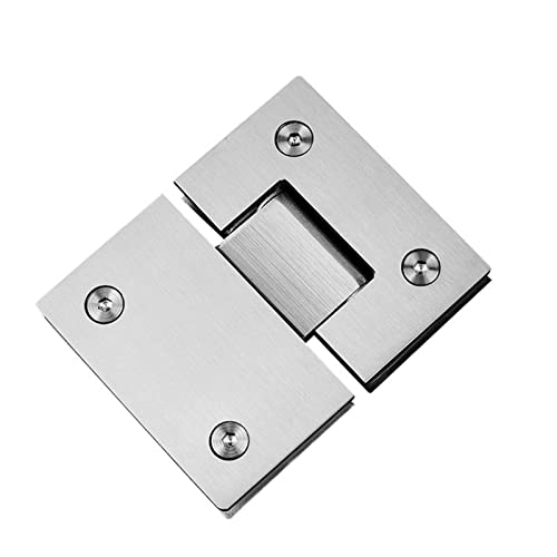 180 Grad Scharnier Offen 304 Edelstahl Wandhalterung Glasscharniere Für Heimbadmöbel Hardware Glastür Klemme Scharnier von Oxxggkao