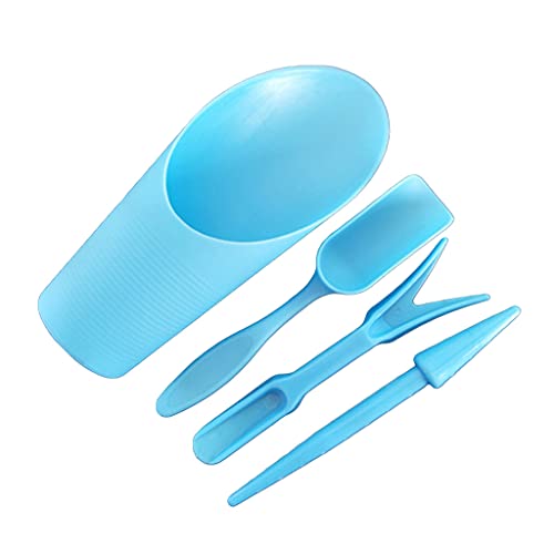 4pcs Gartenpflanzgefäß Kit Säen Schaufel Löffel Sukkulenten Pflanzwerkzeug Bonsai Dünger Bohrgerät Accessoires Succulents Pflanzwerkzeug von Oxxggkao