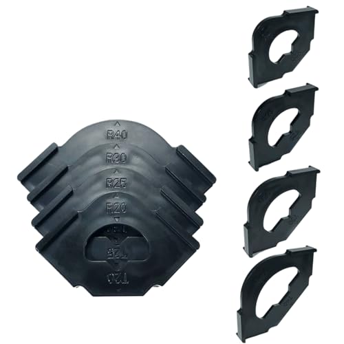 4pcs Kunststoff Holzbearbeitung Positionierungsradius Jigs Locator Set Für Eine Schnelle Und Genaue Abgerundete Ecke Und Kanten Trimmgänderkanten Trimmwerkzeug von Oxxggkao