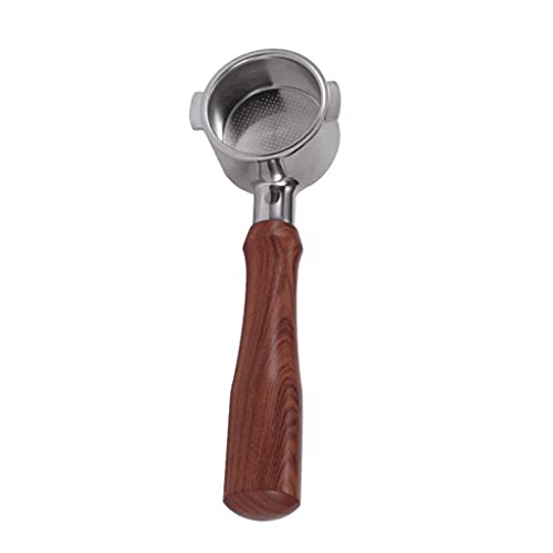 51 Mm Bodenlos Für Portafilter Für Espressomaschinen Kaffee Mit Holzgriff 2 Ohrs Home Office Machen T Bodenloser Portafilter von Oxxggkao