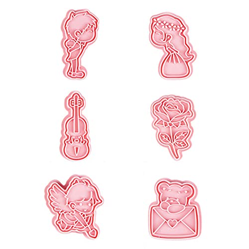 6 Stcs Hochzeit Valentinstag Biscuit Schimmel Cartoon Zuckerguss Keks Drücken Nach Hause Süße Backhilfe Plastikmaterial Kunststoff Keksschneider 6 Stcs Hochzeit Valentinstag Biscuit Schimmel Cartoon Zuckerguss Keks Drücken Nach Hause Süße Backhilfe Plastikmaterial Kunststoff Keksschneider von Oxxggkao