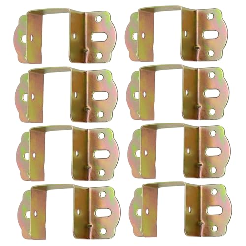 8 x Bettrahmenbefestigungen, Rahmen-Klemm-Design, um Stabilität zu erhalten und den Verschleiß der Matratze zu minimieren, Kinderbett 8 x Bettrahmenbefestigungen, Rahmen-Klemm-Design, um Stabilität zu erhalten und den Verschleiß der Matratze zu minimieren, Kinderbett von Oxxggkao